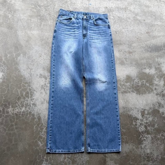 Express Other - Vintage 90's express wide leg super baggy faded denim jeans bootcut mens